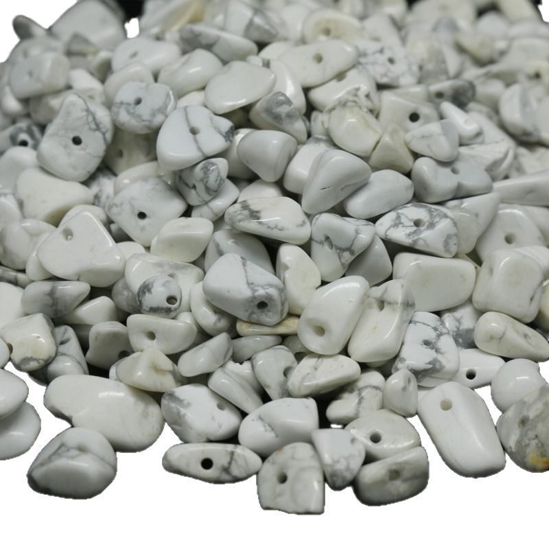 Natural Stone Gravel Loose Beads Crystal Perforated Beads 5*8mm Conformable Stone Agate Gravel DIY Jewelry Accessories 100g