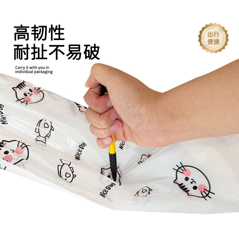 New Disposable Shoe Cover Adult Children Rainy Day Waterproof Rain Shoe Cover PE Middle Tube Wear-resistant High Tube Rainproof Foot Cover