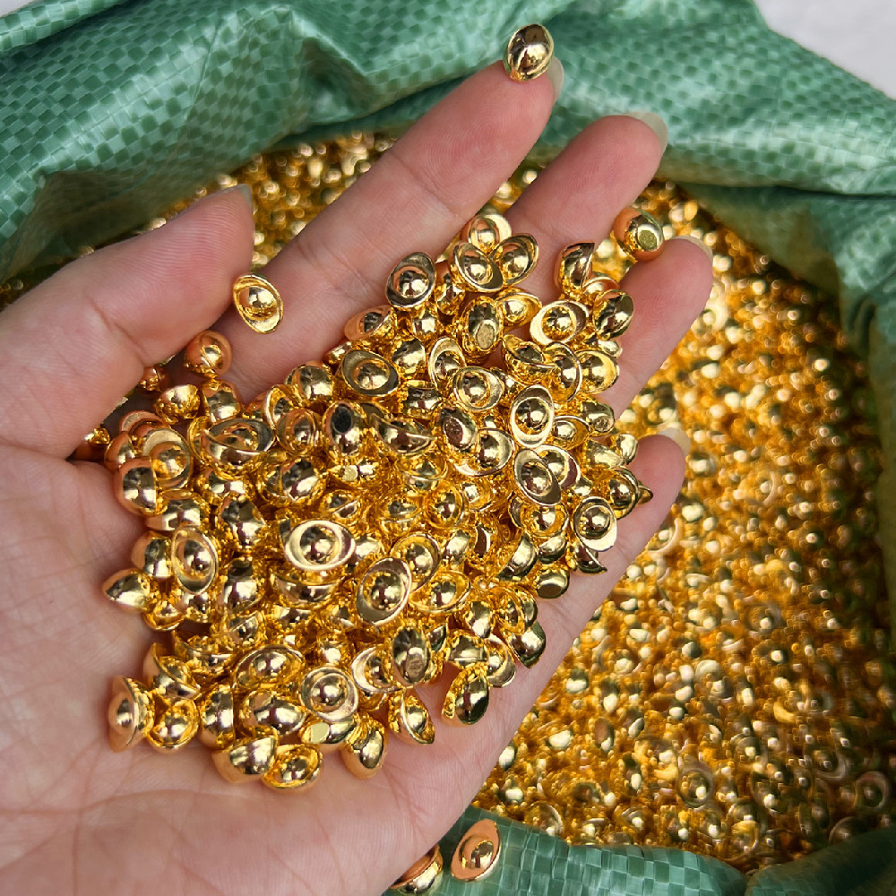 Live room explosions bright face small silver ingot solid silver ingot a one gram simulation mini gold gold ingot sand gold