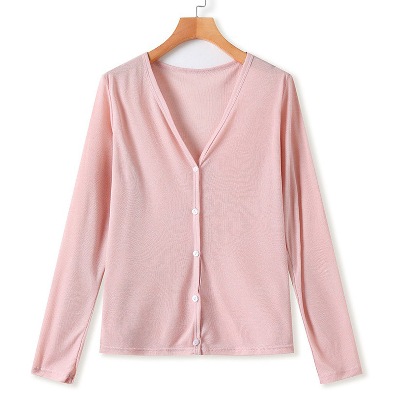 [Yun Palace Authentic] Lyocell Tencel Cardigan Women's 2025 Spring and Summer New Sun Protection Tops Thin Long-Sleeved Top