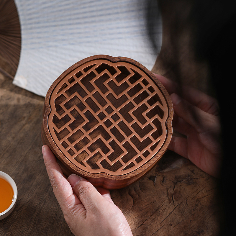 Walnut Cloud Pot Holder, Purple Clay Pot Mat, Pot Holder, Teapot Mat, Small Water Storage Tea Tray, Dry Bubble Table, Japanese Base