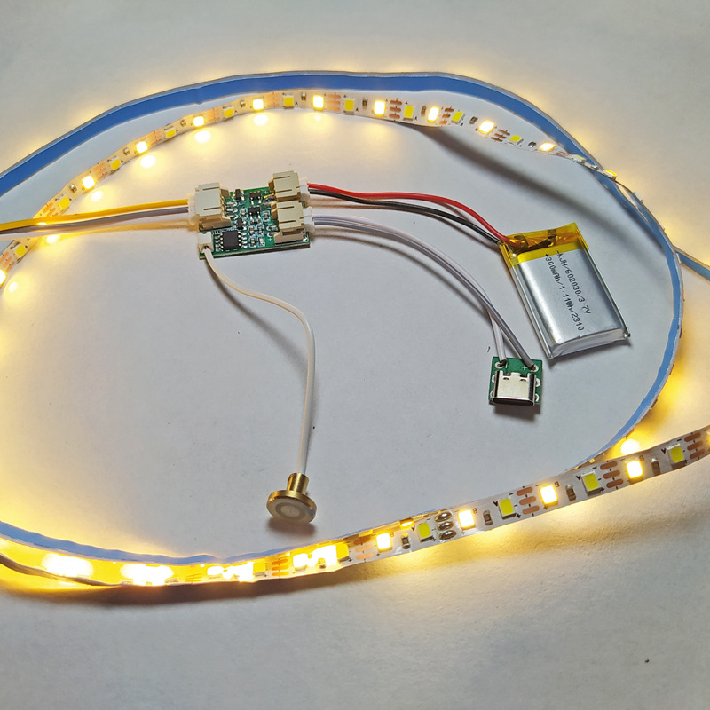 Light Painting Circuit Board 5V Lamp with Circuit Board Charging Touch Single and Double Color Three-Color Photo Frame Light Dimming Control Board