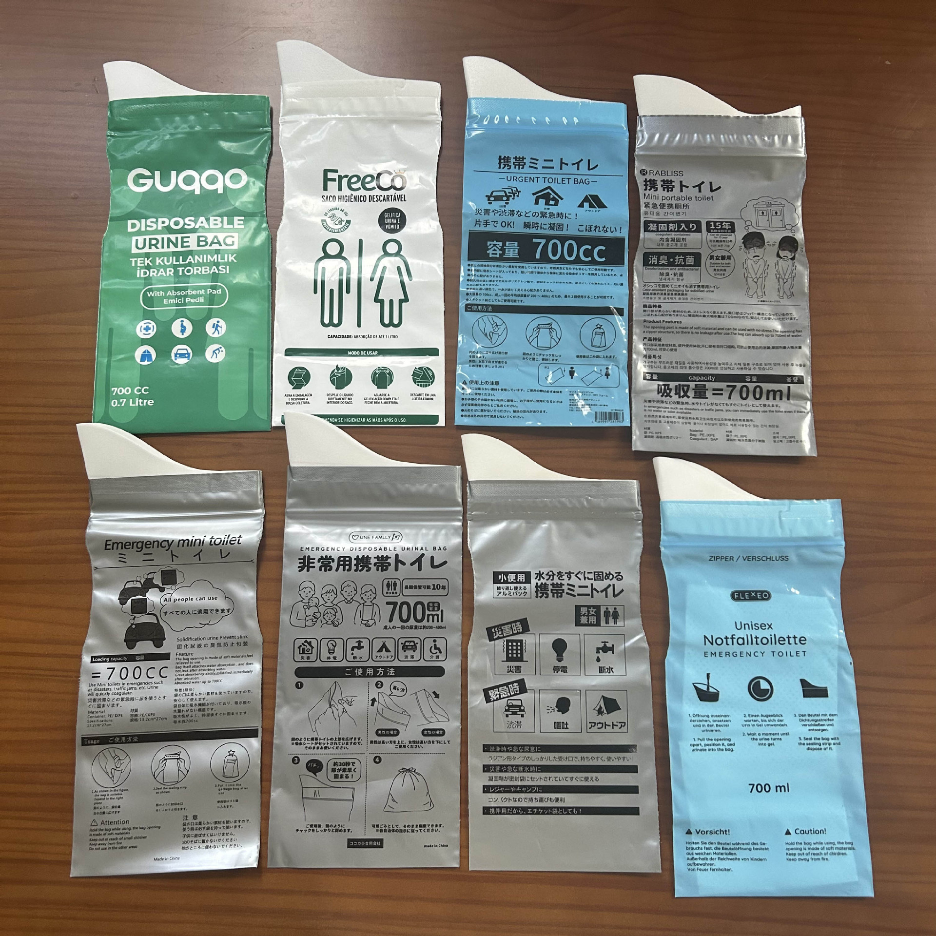 Customized Car Urine Bag Emergency Disposable Urine Bag Portable Urine Bag Outdoor Camping Mobile Toilet