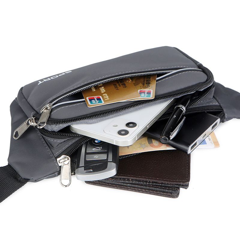 Waist Bag Wholesale Cross-border New Construction Site Work Mobile Phone Bag Large Capacity Outdoor Sports Mountaineering Riding Running Waist Bag