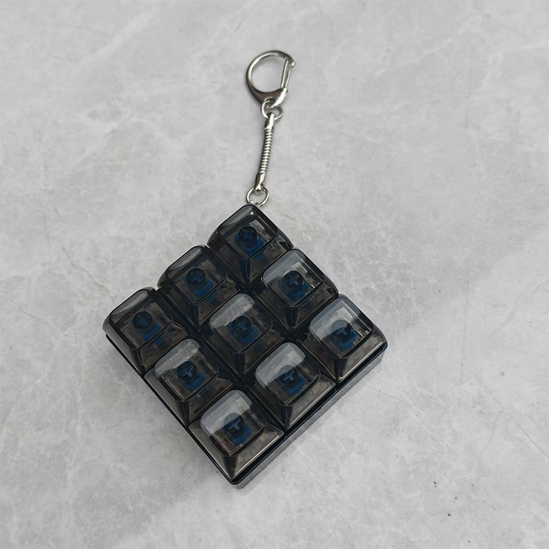 Иностранная торговля, тестовый вал, девятикнопочная игрушка, брелок, подвеска, нажатие пальцем, можно добавить свет