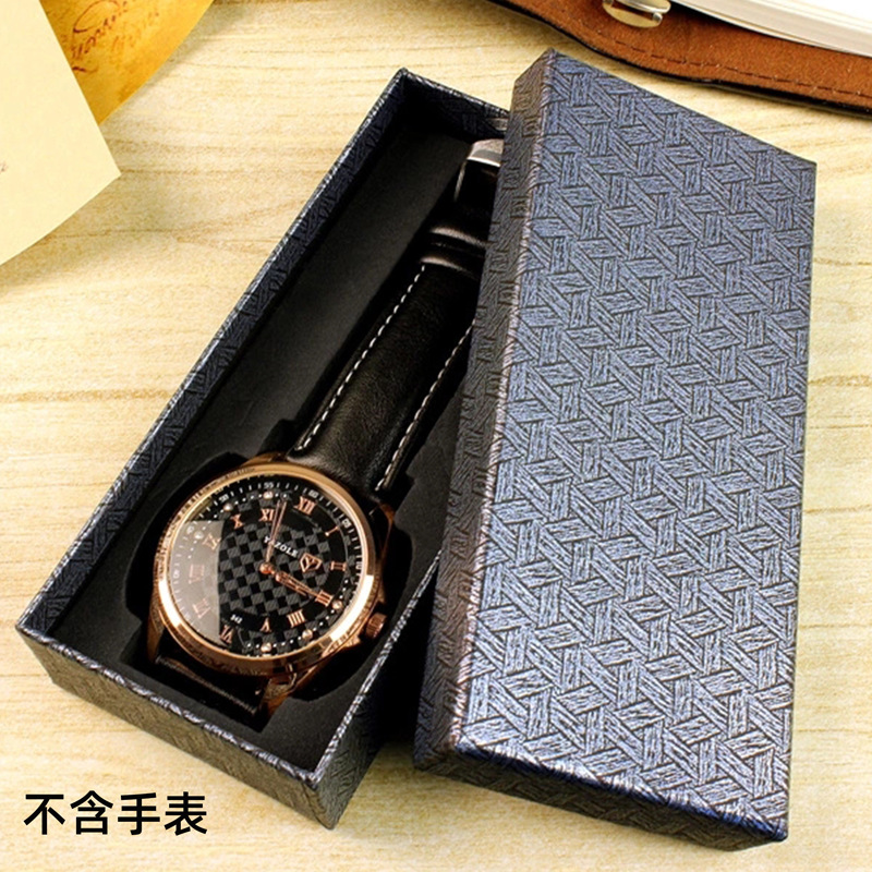 Factory direct Watch Gift storage box simple monochrome jewelry packaging box can be printed logo watch box wholesale