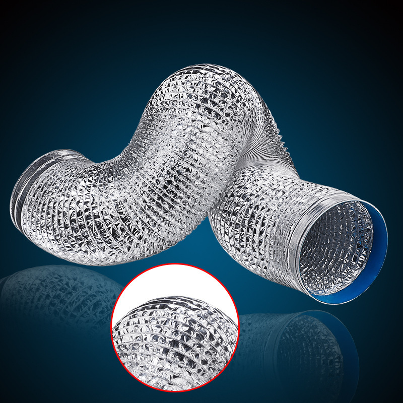 Custom-made four-layer encryption thickened kitchen range hood aluminum foil pipe smoke exhaust pipe exhaust pipe ventilation pipe telescopic pipe