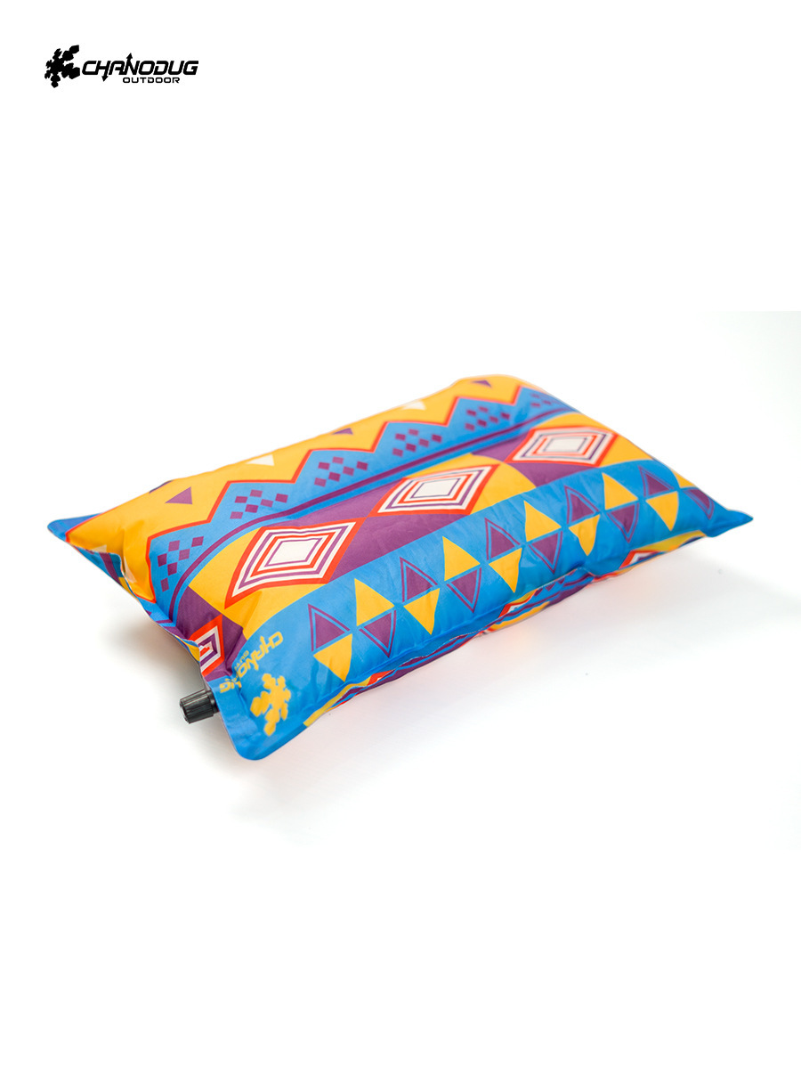 Outdoor Self-Inflating Pillow, Camping Tent Air Cushion Pillow, Office Lunch Break Pillow, Self-Driving Travel Portable Pillow