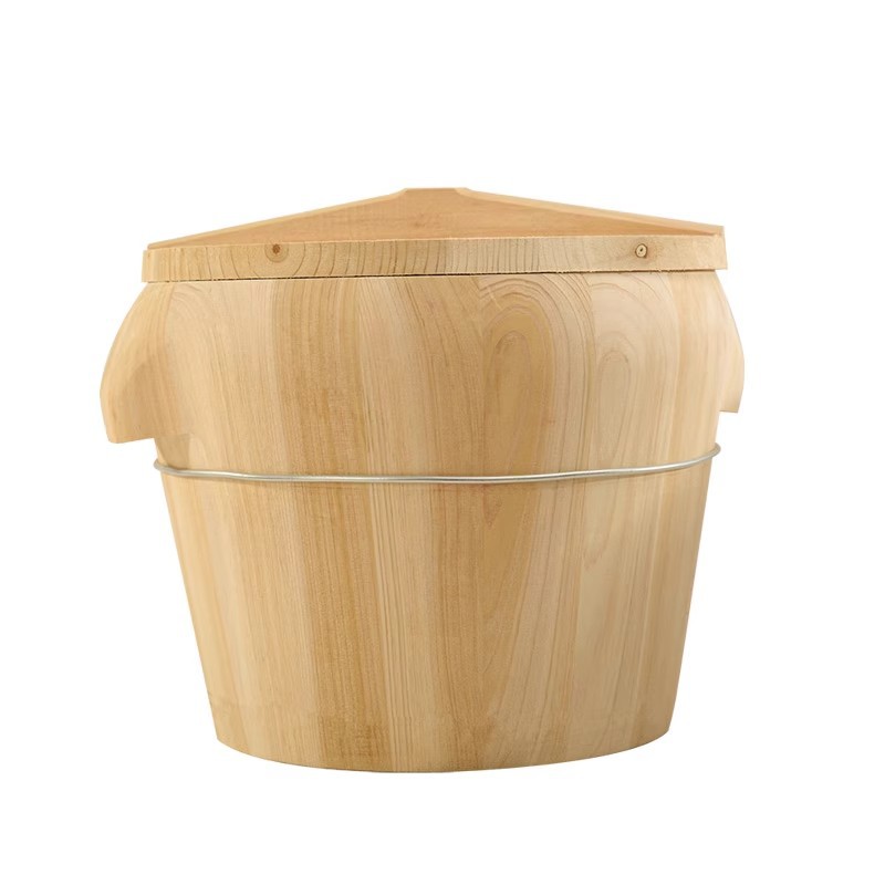 Household Steamed Rice Barrel Commercial Steamed Glutinous Rice Large small size Steamer Bamboo Steamer Fir Rice Barrel Wooden Steamer Wholesale