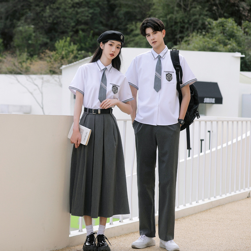 Летний комплект для пар, 2025, для учеников средней и старшей школы, классный костюм, женский костюм, униформа JK для мужчин