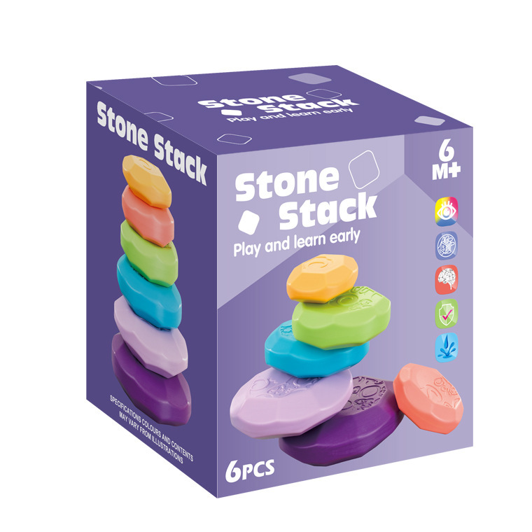 Cross-border Amazon Infant Soft Glue Pumice Stacking Music Early Childhood Education Educational Cognition Soft Glue Building Blocks Toys