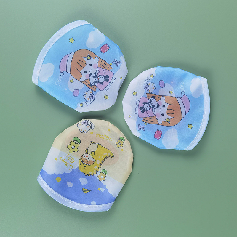 Factory creative advertising fan printing cartoon pp fan plastic enrollment promotion outdoor Frisbee fan wholesale