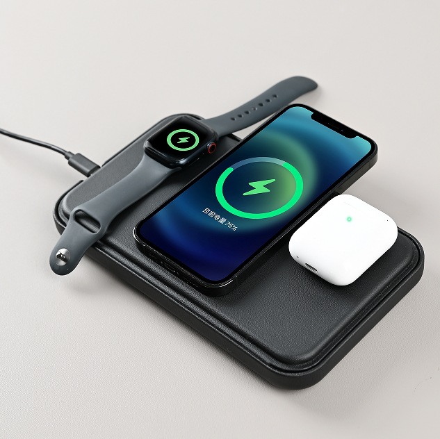 Беспроводное быстрое зарядное устройство для мобильного телефона Magsafe, бизнес-подарок, дорожный кошелек