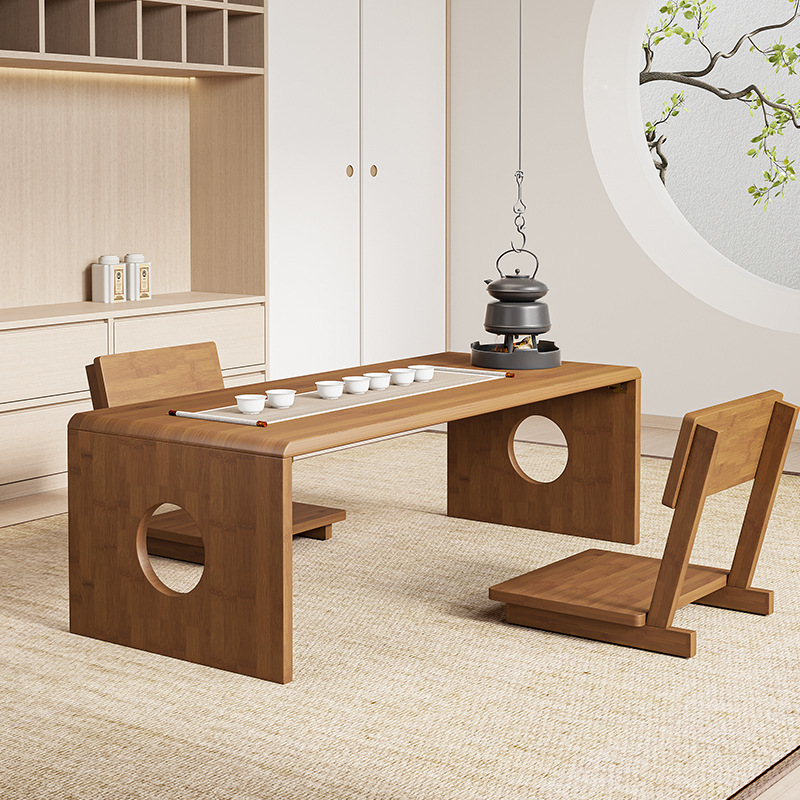 Tatami Tea Table, Small Tea Table, Kang Table, Low Table, Solid Wood Small Table, Foldable Floor Table, Bedroom Window Sill Balcony Bay Window Table