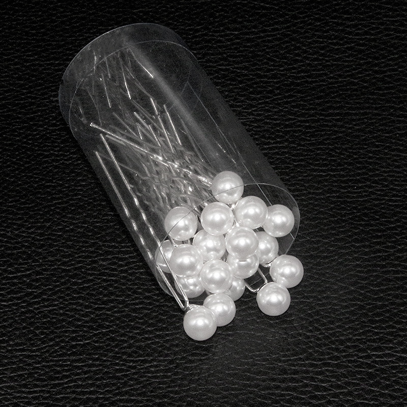 Super Immortal Korean Bride Headwear Disc Hair Clasp Pearl U-shaped Clip Hair Fork Pin Wedding Yarn Accessories Simple All-match