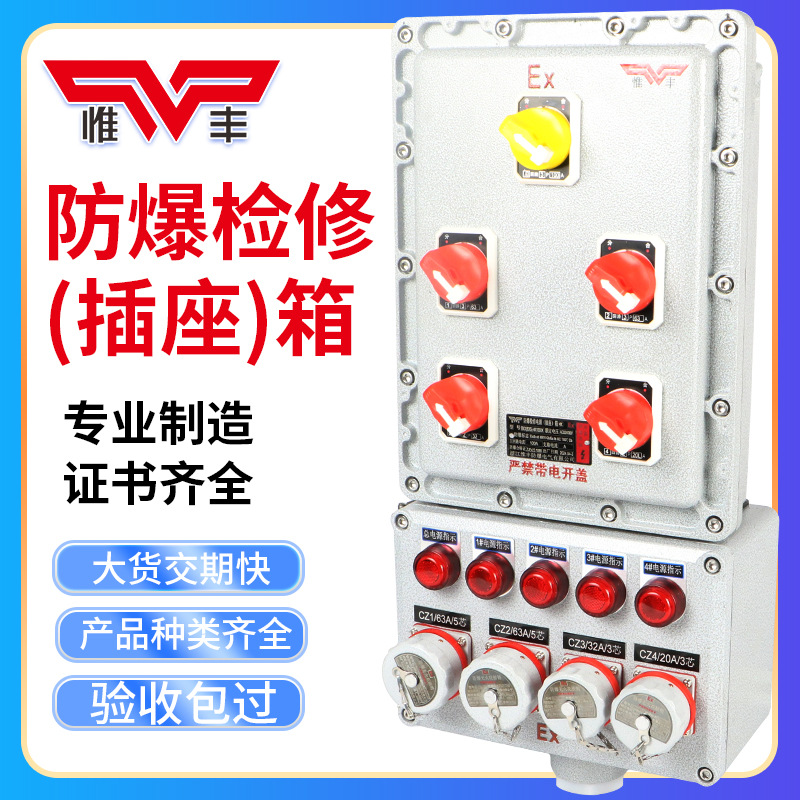 Explosion-Proof Distribution Box Maintenance Junction Box Power Instrument Positive Pressure Cabinet Button Control Switch Terminal Box Socket Box Factory