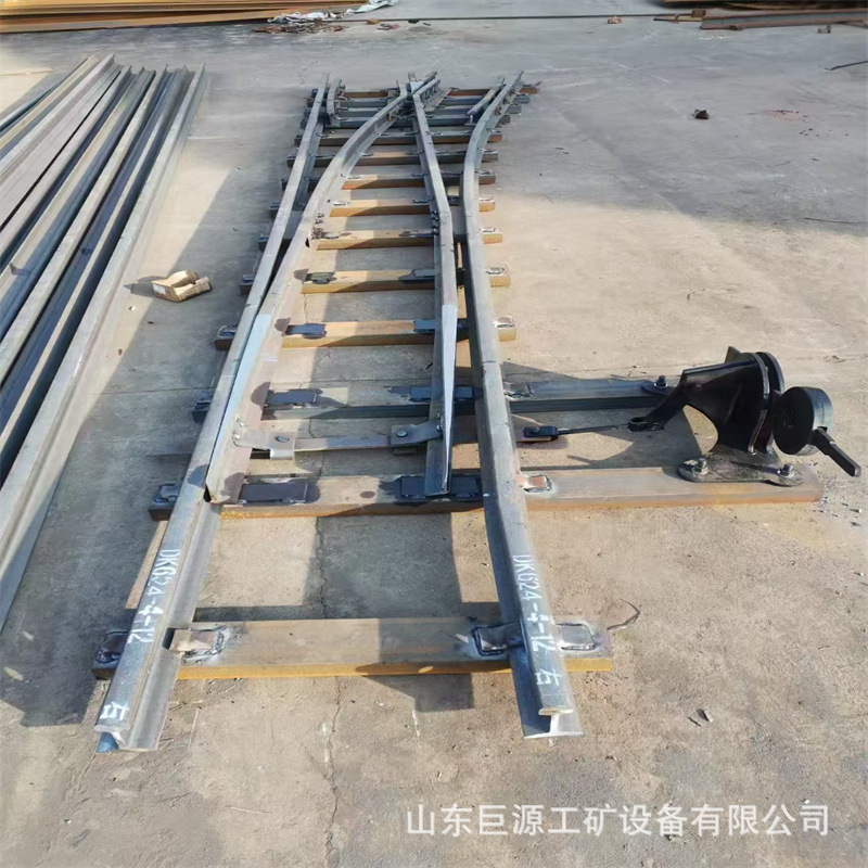 Cross-crossing turnout factory direct laying convenient symmetrical mine double-opening compound intersection turnout