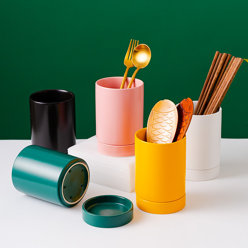 Скандинавская корзина для палочек, противомикробная, керамическая бочка для палочек, подставка для слива, хранение в домашних условиях