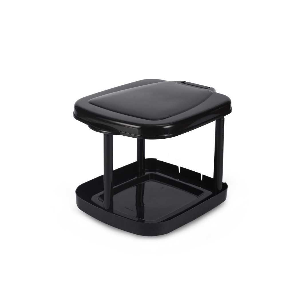 Folding Trash Can Three Gear Height Adjustable Household Outdoor Trash Can Travel Vertical Garbage Holder