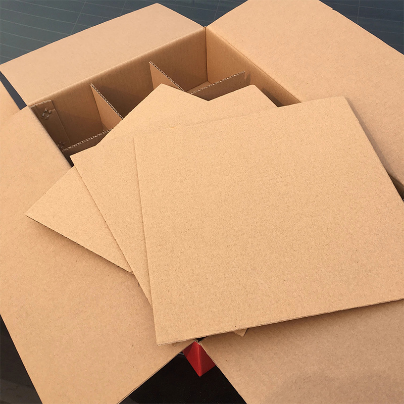 Customized Paper Card Corrugated Cardboard Packaging Pad Paper Kraft Paper Card Base Paper Three Layers Five Layers Cardboard Support Zhongshan