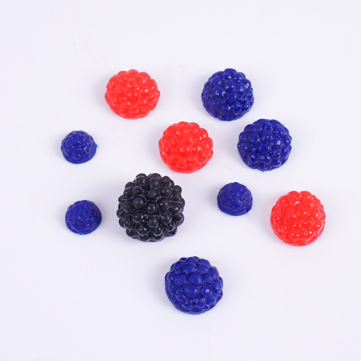 Pvc Artificial Mini Mulberry Raspberry DIY Cream Glue Clay Accessories Small Fruit Half Mulberry Slime Material