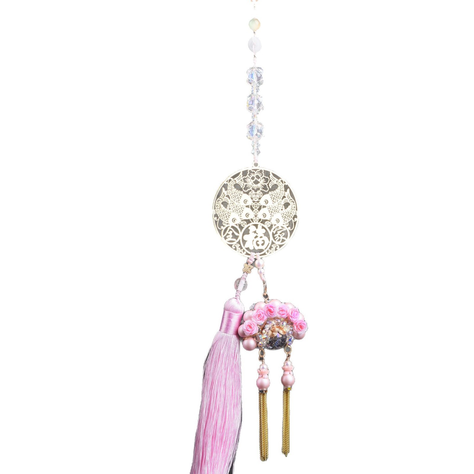 Original Double-Sided Chinese Style Flower Boutique Hanfu Style Dao Ma Dan Jewelry Pendant