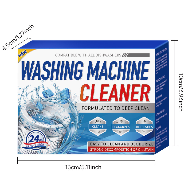 Cross-border washing machine tank cleaning agent dishwasher effervescent tablets automatic disinfection effervescent cleaner stain removal artifact