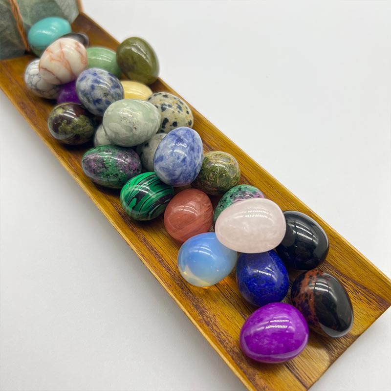 Egg shaped 20mm Crystal Mini Egg Easter Egg agate jade Taobao bird Egg