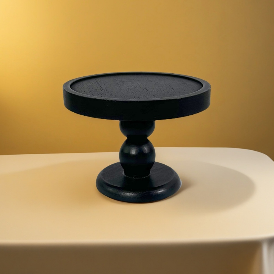 Высокий деревянный поднос, декоративная подставка для свечей