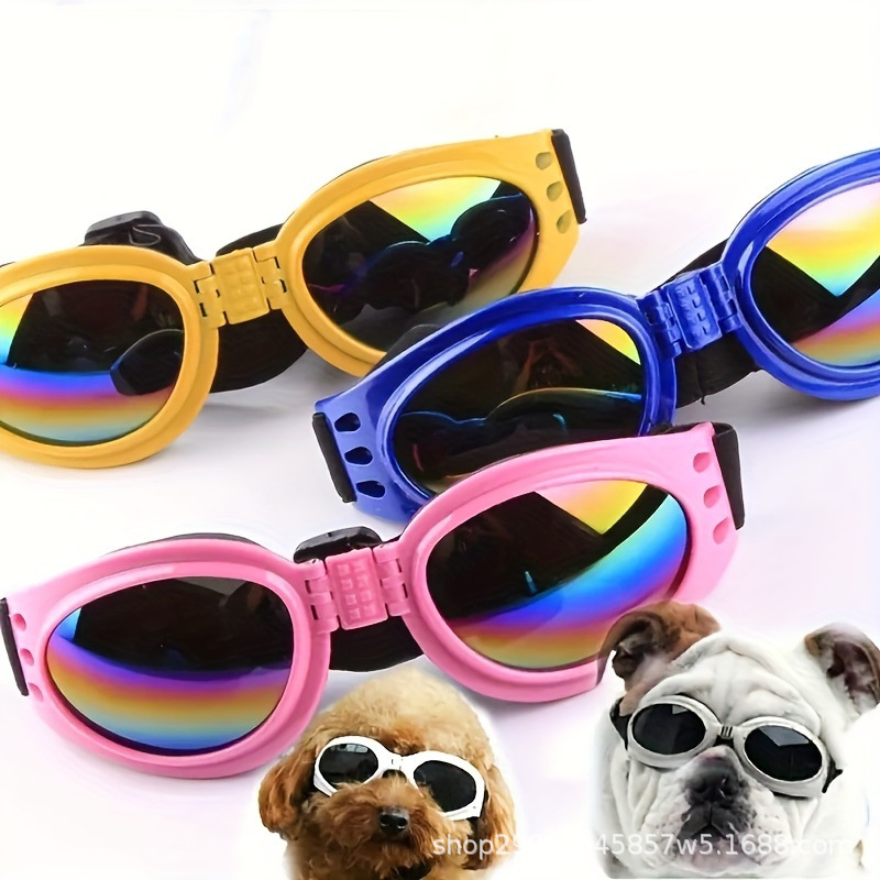 Pet Dog Glasses Sunglasses Windproof Sun Protection Goggles Teddy Small and Medium-Sized Dog French Dog Photo Props Sunglasses