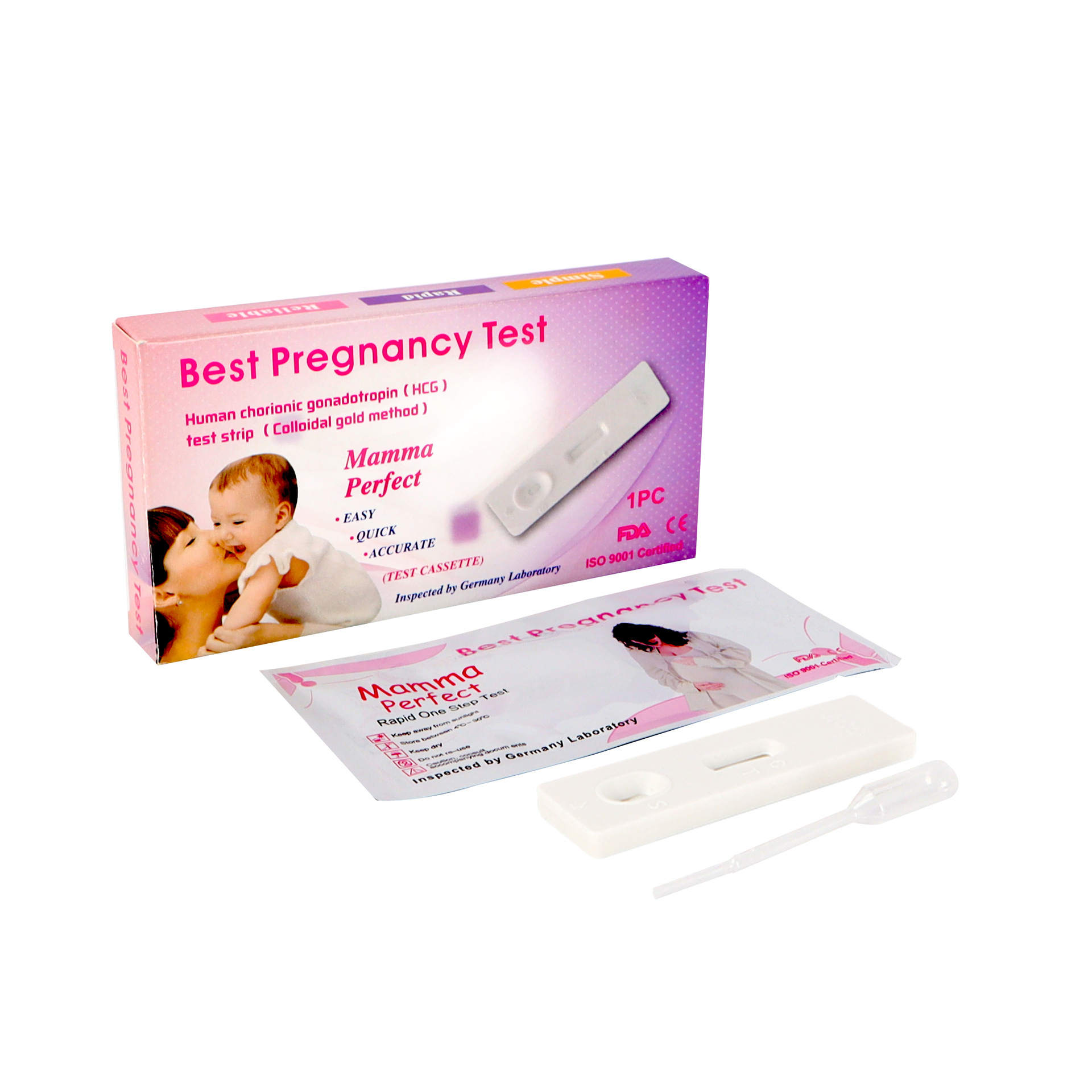 Cross-border early pregnancy card (HCG) in stock foreign trade English mother card pregnancy test stick pregnancy test paper, pregnancy test card pregnancy test