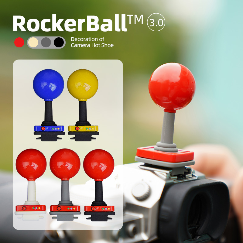 Red Ball Rocker Camera Hot Boot Cover for Fuji Canon Sony Nikon Camera Universal Decorative Protective Cover