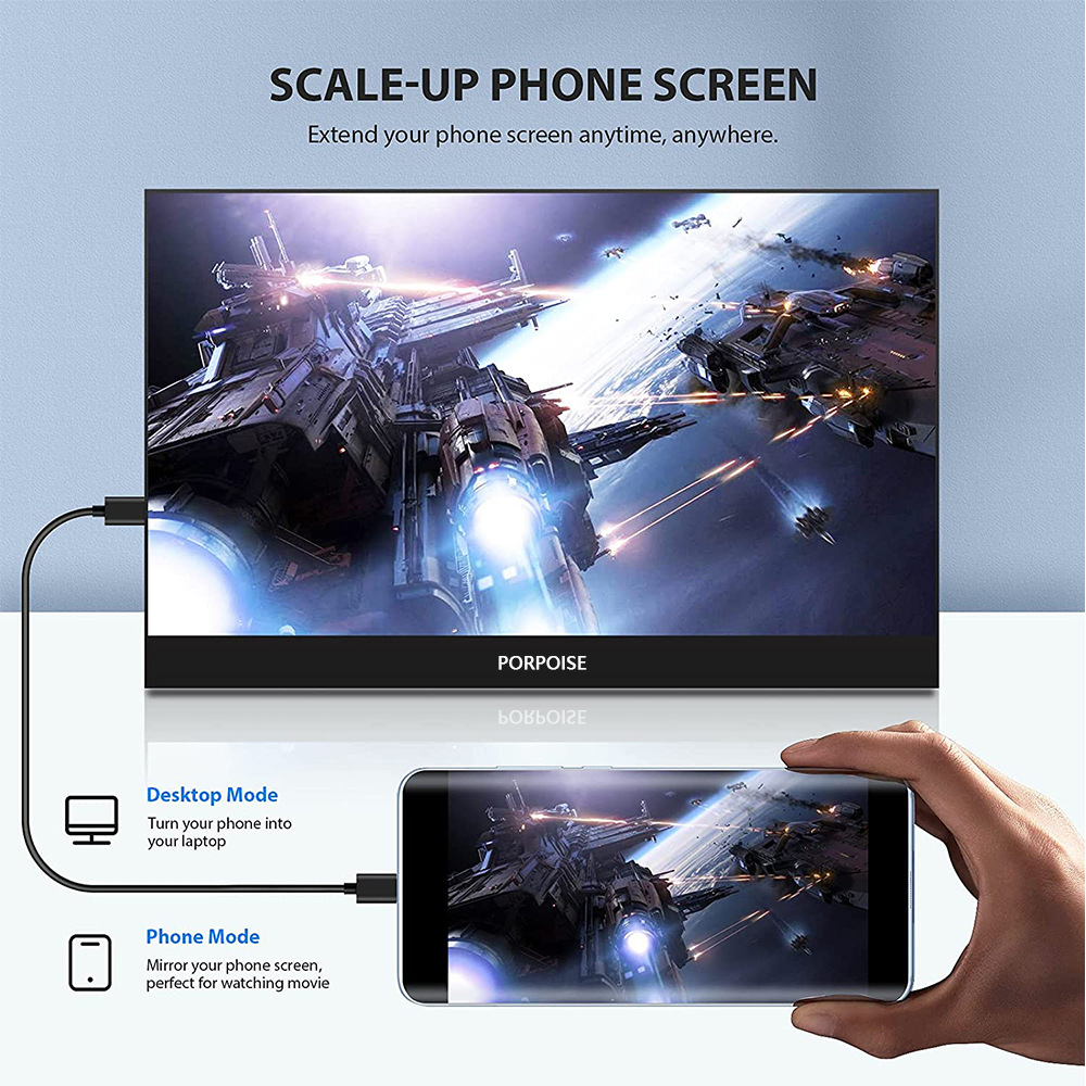 18 inch portable display 2.5K laptop extended 15.6 HD HDMI mobile phone screen 144H