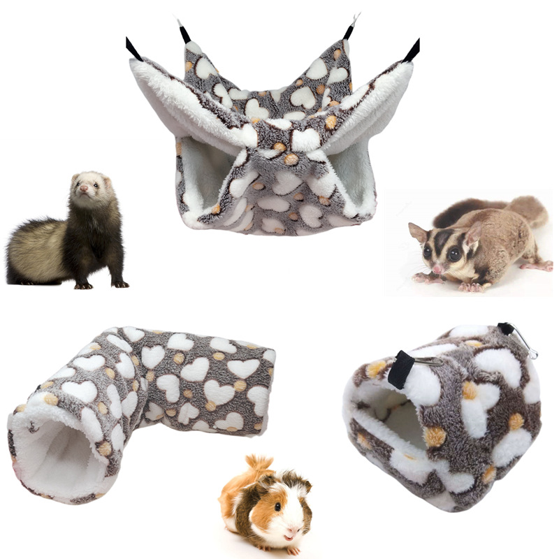 Honey bag warm double-layer sandwich hammock small pet hammock hanging squirrel sleeping bag pet supplies hamster hammock