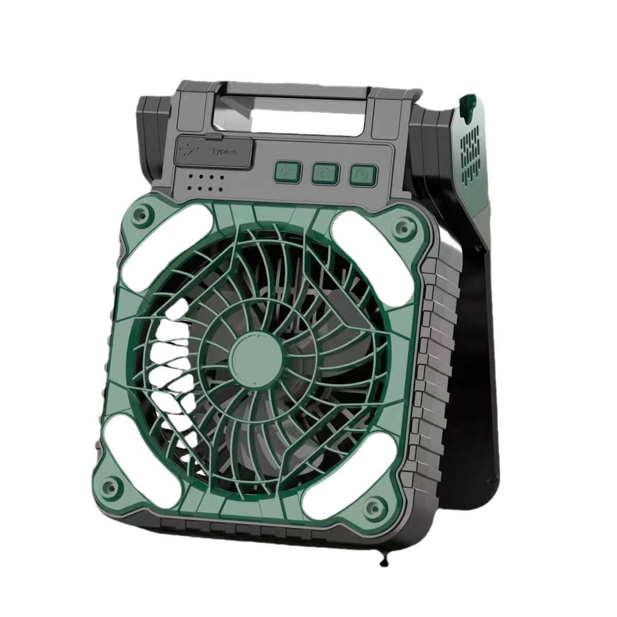 Solar Fan Outdoor Camping Portable Rechargeable Fan Amazon Hot Sale Outdoor Camping Lighting Fan Light