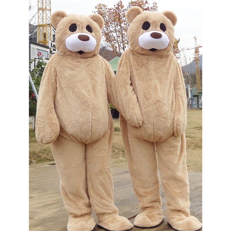Dancing Bear Puppet Costume Teddy Bear Cute Cartoon Doll Costume Summer Style Walking Hood Performance Props