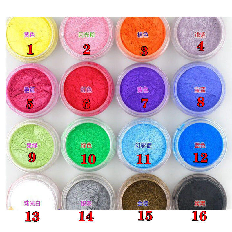 2г коробка перламутрового розового пигмента, порошок для макияжа, DIY, наполнитель для слайма, кристальный клей