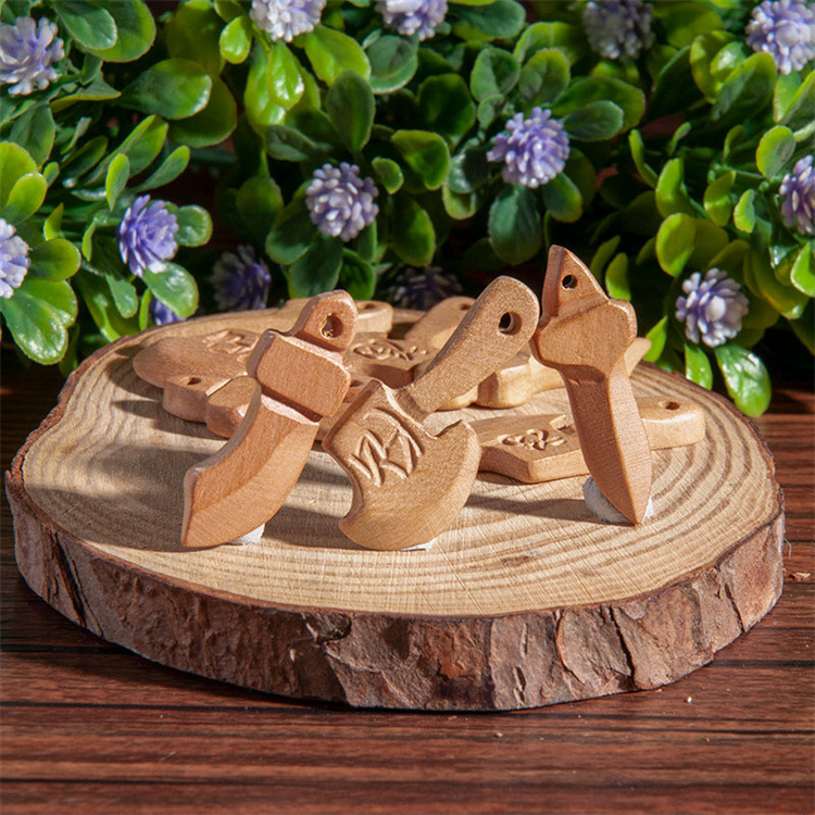 Linglong Pavilion diy peach wood knife peach wood sword peach wood axe peach wood carving peach wood sword 3cm peach wood sword axe