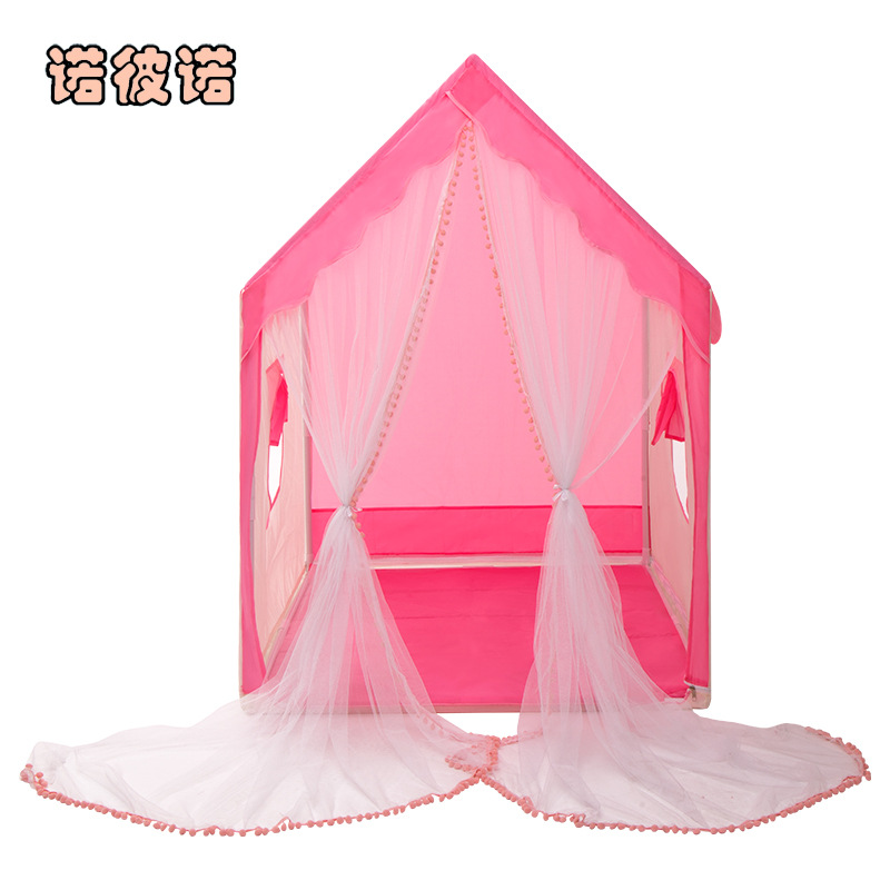 Hot Sale Kids Little House Tent Game House Reinforced Metal Bracket Indoor Boys Girls Princess Toy Castle