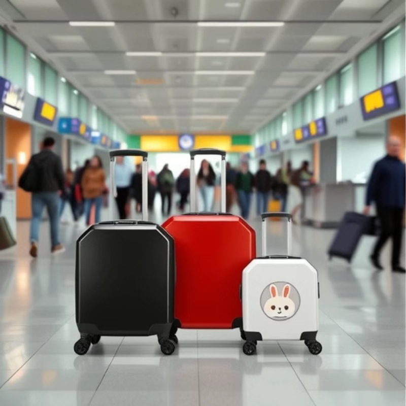 Троллейный чемодан 18 дюймов с матовой поверхностью, печатными изображениями, логотипом, текстом и кодовым замком, маленький портативный чемодан для детей