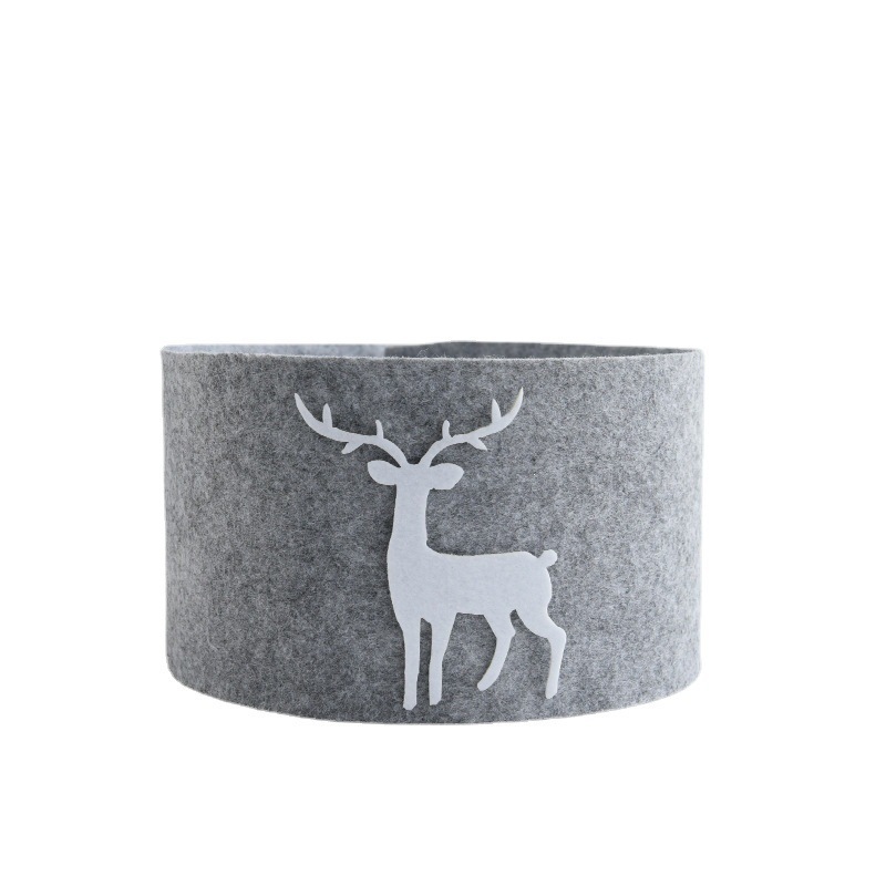 Christmas Tree Skirt Christmas Tree Decoration Felt Cloth Felt Christmas Tree Mat Christmas Scene Layout