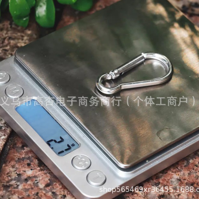 Factory No.5 gourd-shaped mountaineering buckle spring aluminum alloy backpack hoist mountaineering hook mountaineering buckle aluminum black