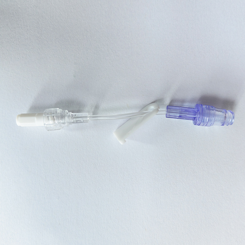 Needle-Free Connector Extension Tube, Male and Female Luer Dosing Three-Way Connector, Straight Tube Threaded Connector Imported Material
