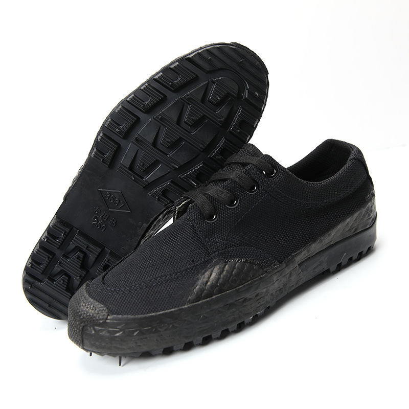 3537 Genuine Liberation Shoes for Men and Women, Non-slip Labor Protection Shoes, Canvas Hiking Rubber Shoes, Low-top Wear-resistant Construction Site Labor Shoes