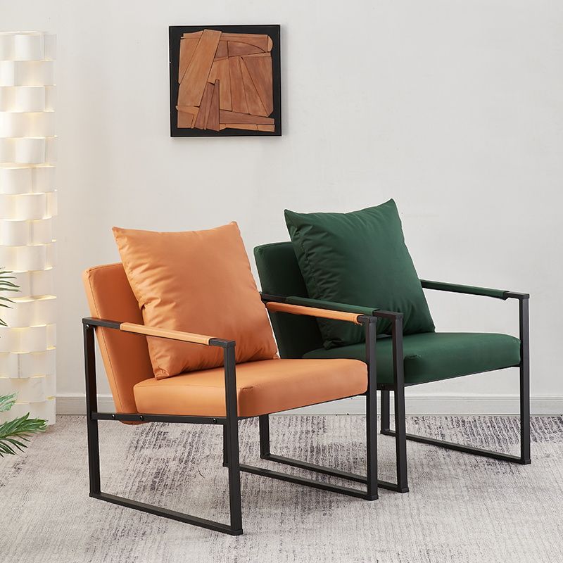 Nordic Single Sofa Chair Lazy Sofa Italian Style Light Luxury Iron Simple Leisure Chair Small Apartment Living Room Tiger Chair