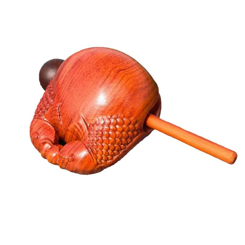 Rosewood Knock Small Wooden Fish Toy Decompression Artifact Office Office Meditation Knock Musical Instrument Wooden Fish Ornaments