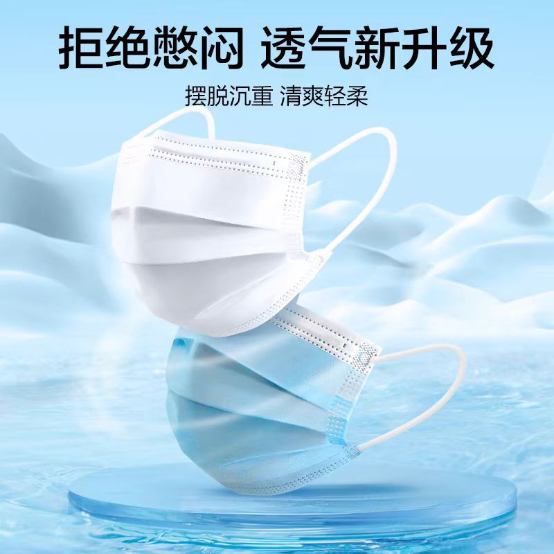 Disposable Medical Surgical Masks, Medical Grade, Individually Packaged, Three-Layer Protection, Hospital-Grade, Specially Designed for Healthcare Workers, Dust-Proof