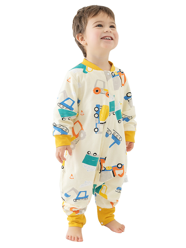 Baby Sleeping Bag Spring and Autumn Double Cotton Baby Sleeping Bag Autumn and Winter Children's Leg Air-conditioned Room Kick-proof Quilt for All Seasons