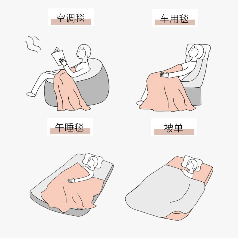Winter Nap Blanket, Class a Three-Layer Gauze Cover Blanket, Sun Cover Quilt, Adult Pure Cotton Towel Blanket, All-Cotton Sofa Blanket
