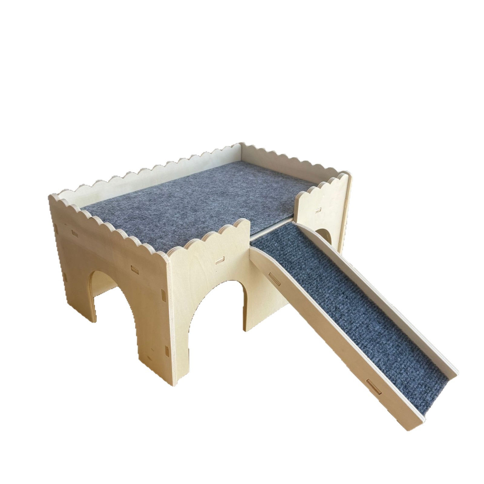 Wooden Guinea Pig Small House Removable Hamster Cage Interior Landscaping Platform Decoration Toy Small Hamster Luxury Villa